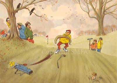 Golf Blank Greetings Card 'Course Opener' by Christopher Hope B47