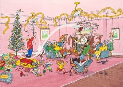 Golfing Funny Christmas Cards 'The Trick Shot' by Christopher Hope C487X