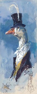 Goose Humorous Limited Edition Print 'The Gander' by Jonathan Walker