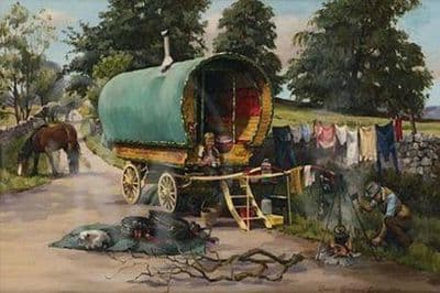 Gypsy Caravan Limited Edition Print 'Roadside Cafe' by Diana Rosemary Lodge