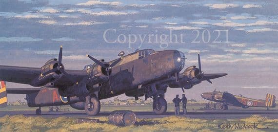 Halifax Aviation Limited Edition Print 'The Heavy Brigade, Halifax' by Keith Woodcock