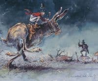 Hare Humorous Limited Edition Print 'The Midnight Chase' by Jonathan Walker