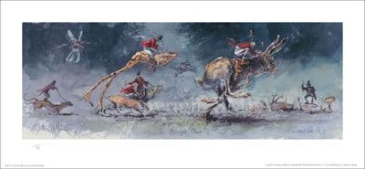 Hare Humorous Limited Edition Print 'The Midnight Chase' by Jonathan Walker