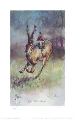Hare Limited Edition Print 'When Mist Gathers' by Jonathan Walker
