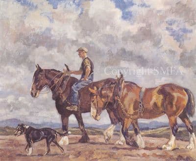 Heavy Horse Limited Edition Print 'Homeward Bound' by Sarah Grice