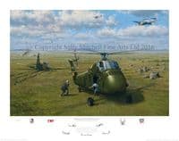 Helicopter Search and Rescue Limited Edition Print 'Rescue on the Plain of Jars' by Keith Woodcock