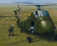 Helicopter Search and Rescue Limited Edition Print 'Rescue on the Plain of Jars' by Keith Woodcock