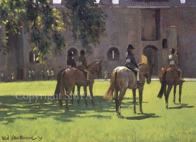Horse Blank Greetings Card 'Pony Club' by Neil Cawthorne B137