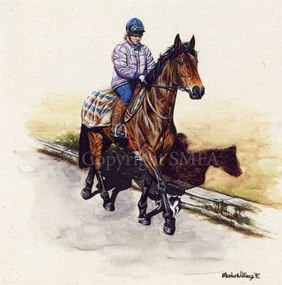 Horse Blank Greetings Card 'Riding Out' by Maxine Williams CS16