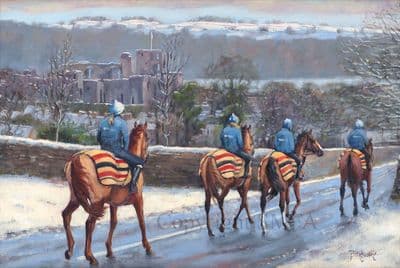 Horse Christmas Card 'Middleham Winter' by Jane Braithwaite C664x