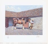 Horse Limited Edition Print 'Getting Ready' by Bill Easton