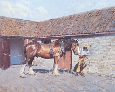 Horse Limited Edition Print 'Getting Ready' by Bill Easton