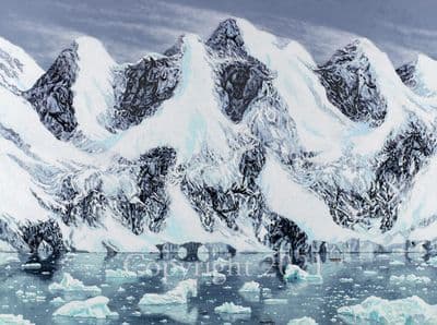 Horse Limited Edition Print 'Phantom Horses of Antarctica' by Roy Miller