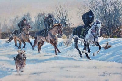 Horse Pack of 10 Christmas Cards Christmas Cards 'Teamwork' by Jane Braithwaite C613X