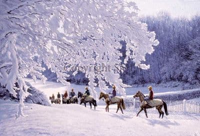 Horse Racing Blank Greetings Card 'Morning Glory' by Roy Miller C468