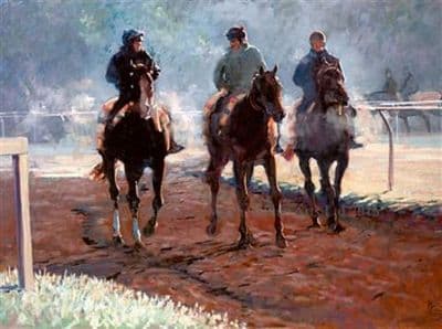 Horse Racing Christmas Cards 'Back For Breakfast' by Malcolm Coward C483X