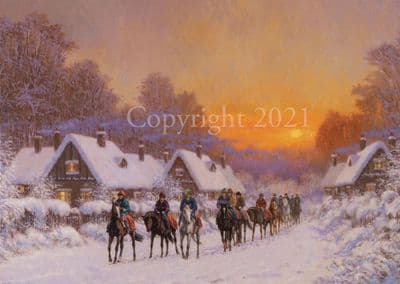 Horse Racing Christmas Cards 'Morning Glow' by Roy Miller C327X