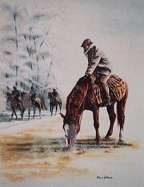 Horse Racing Exercising Limited Edition Print 'The String' by Maxine Williams