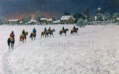 Horse Racing Limited Edition Print 'Seven in the Morning' by Roy Miller