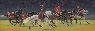 Horse Russian Cossacks Limited Edition Print 'Cossack Showman' by Mary Herbert
