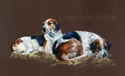Hound Limited Edition Print 'At Rest'  by Debbie Gillingham