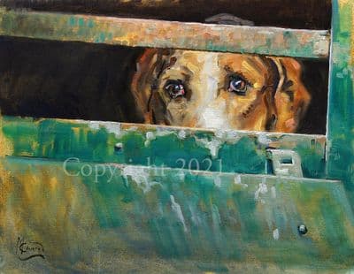 Hound Limited Edition Print 'Condemned' by Malcolm Coward