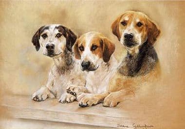 Hound Limited Edition Print 'Faith, Hope and Glory' by Debbie Gillingham