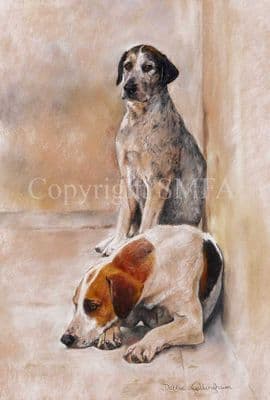 Hound Limited Edition Print 'No Hunting Today' by Debbie Gillingham