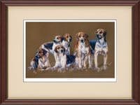 Hound Limited Edition Print 'Six Pack' by Debbie Gillingham