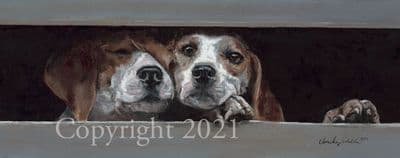 Hound Limited Edition Print 'Two for Joy' by Amelia Siddle