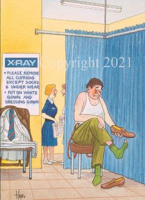 Humorous Blank Greetings Card 'Darn It' by Christopher Hope TH050