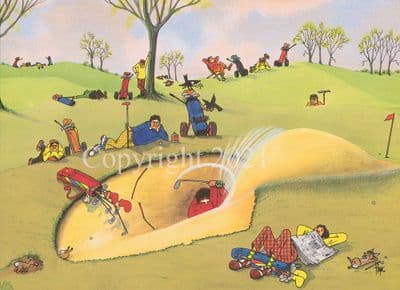 Humorous Blank Greetings Card 'Deepening Trouble' by Christopher Hope TH030