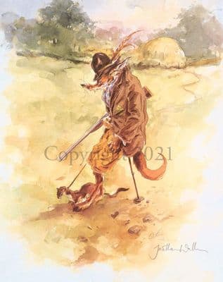 Humorous Funny Limited Edition Print 'The Big Shot' by Jonathan Walker