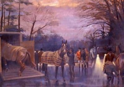 Hunting Christmas Cards 'Boxing Up' by Neil Cawthorne C467X