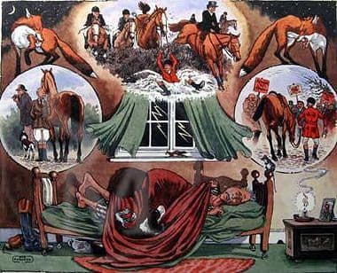 Hunting Humorous Limited Edition Print 'Huntsman's Nightmare' by Bob Farndon