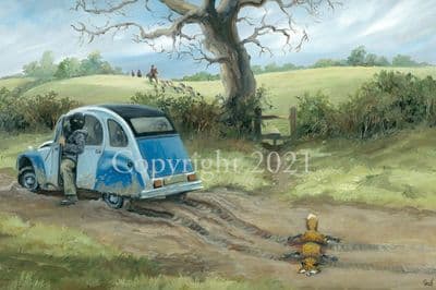 Hunting Humorous Open Edition Print 'The Anti' by Jennifer Bell