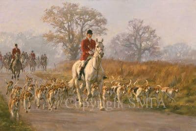 Hunting Limited Edition Print '11.15am' by Frederick Haycock