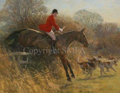 Hunting Limited Edition Print 'For the Thrill of it' by Frederick Haycock