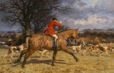 Hunting Limited Edition Print 'Full Cry' by Frederick Haycock