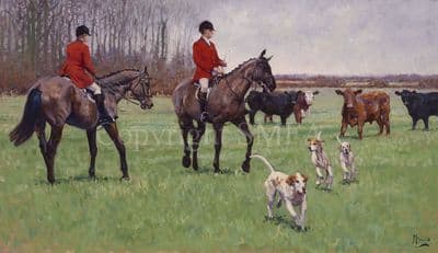 Hunting Limited Edition Print 'The Antis' by Malcolm Coward