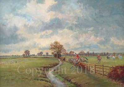 Hunting Limited Edition Print 'The Bedale at Friar Ings' by Robin Furness