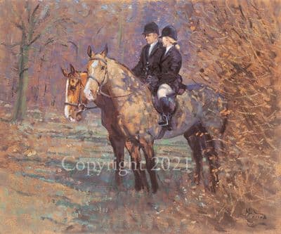Hunting Limited Edition Print 'The Secret'  by Malcolm Coward