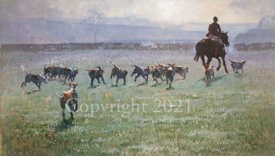 Hunting Limited Edition Print 'Unstoppable' by Malcolm Coward