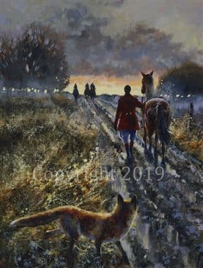 Hunting Open Edition Print 'Another Day' by Mick Cawston