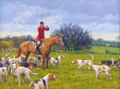 Hunting Original Oil on Canvas 'The Quorn' by Frederick Haycock