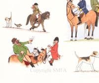 Hunting Pack of 10 Christmas Cards 'Hunting Types' by Christopher Hope C611X