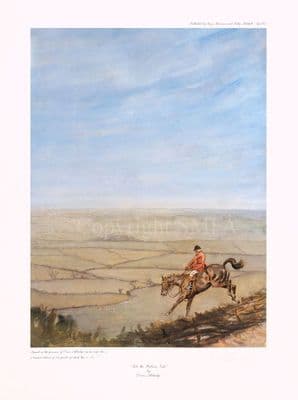 Into The Belvoir Vale' by Dennis Aldridge Hunting Print