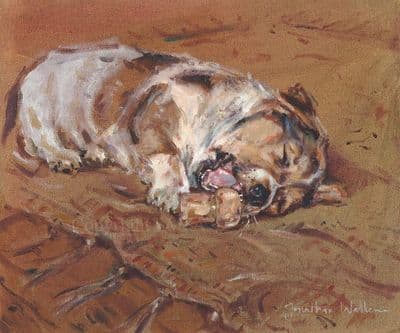 Jack Russell Limited Edition Print 'Champagne Charlie' by Jonathan Walker