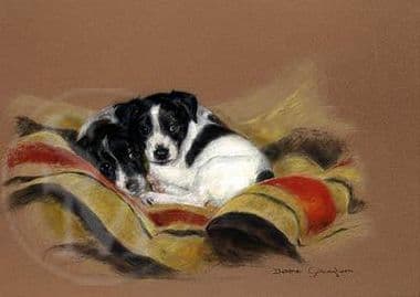 Jack Russell Limited Edition Print 'Humble Beginnings' by Debbie Gillingham