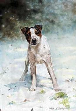 Jack Russell Limited Edition Print 'Jack Frost' by Debbie Gillingham